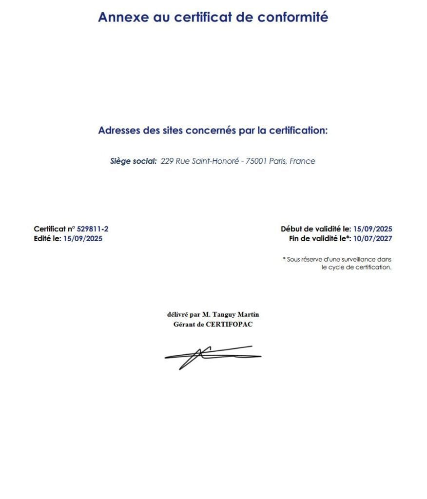 Certificat