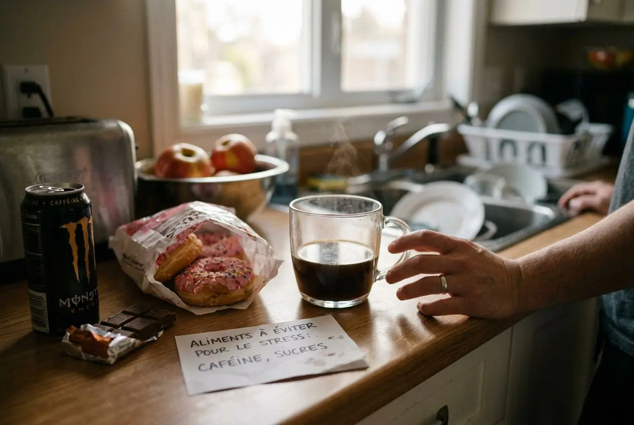 Aliments à éviter période stress anxiété