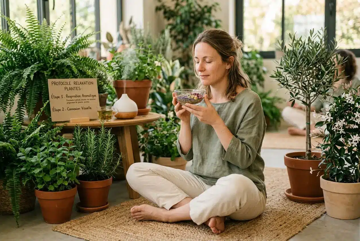 Préparation d'infusion aux plantes apaisantes