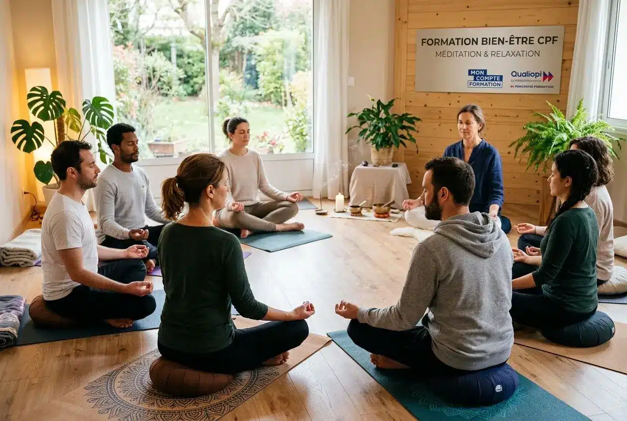 Séance de méditation et relaxation en groupe en ligne